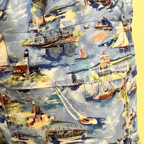 NWT Michaels nautical theme swim trunks with waist string - Picture 9 of 11
